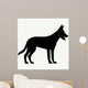 Dog Silhouette White Wall Decal