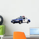 Blue Police Car Wall Decal