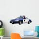 Blue Police Car Wall Decal