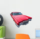 Old Red American Car Wall Decal