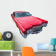 Old Red American Car Wall Decal