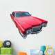 Old Red American Car Wall Decal