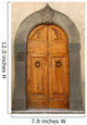 Wooden Residential Doorway Wall Decal