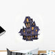 Happy Halloween Haunted House Wall Decal