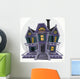 Halloween Witch's Haunted House Wall Decal