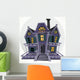 Halloween Witch's Haunted House Wall Decal