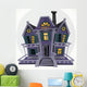 Halloween Witch's Haunted House Wall Decal