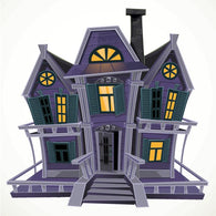 Halloween Witch's Haunted House Wall Decal
