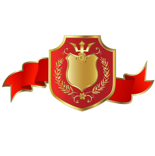 Golden Shield Wall Decal