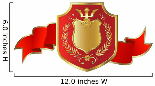 Golden Shield Wall Decal