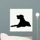 Dog Silhouette White Wall Decal