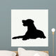Dog Silhouette White Wall Decal