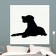 Dog Silhouette White Wall Decal