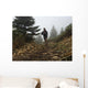Man Running High Mountain Wall Decal
