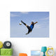 Football Soccer Player Volley Wall Decal