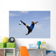 Football Soccer Player Volley Wall Decal