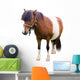 Brown and White Pony Wall Decal