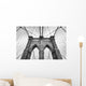 Black and White Brooklyn Bridge New York Wall Decal
