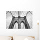 Black and White Brooklyn Bridge New York Wall Decal