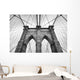 Black and White Brooklyn Bridge New York Wall Decal