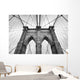 Black and White Brooklyn Bridge New York Wall Decal