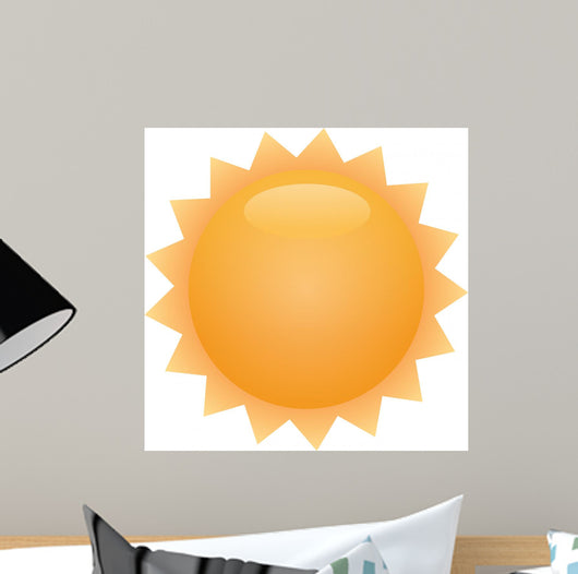 Sun Illustration Wall Decal