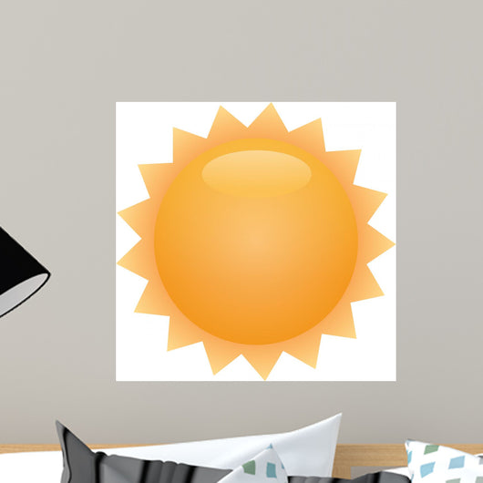 Sun Illustration Wall Decal