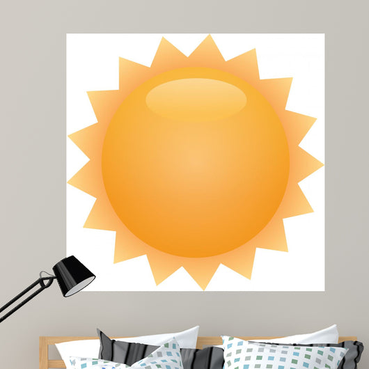 Sun Illustration Wall Decal