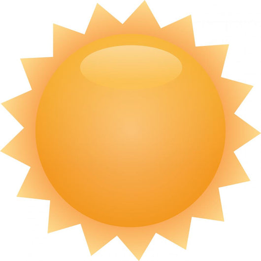 Sun Illustration Wall Decal
