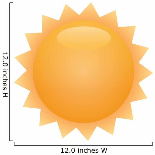 Sun Illustration Wall Decal
