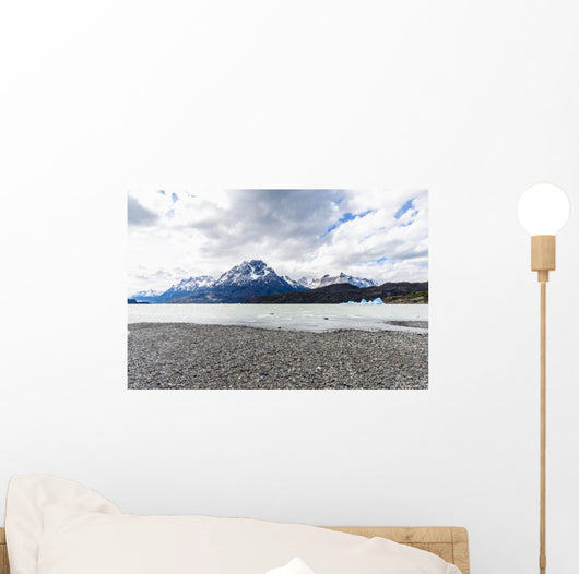 Blue Icebergs Grey Glacier Wall Decal