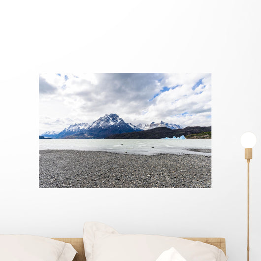 Blue Icebergs Grey Glacier Wall Decal