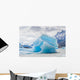 Blue Icebergs Close-up Grey Glacier Wall Decal