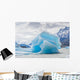 Blue Icebergs Close-up Grey Glacier Wall Decal