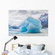 Blue Icebergs Close-up Grey Glacier Wall Decal