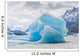Blue Icebergs Close-up Grey Glacier Wall Decal