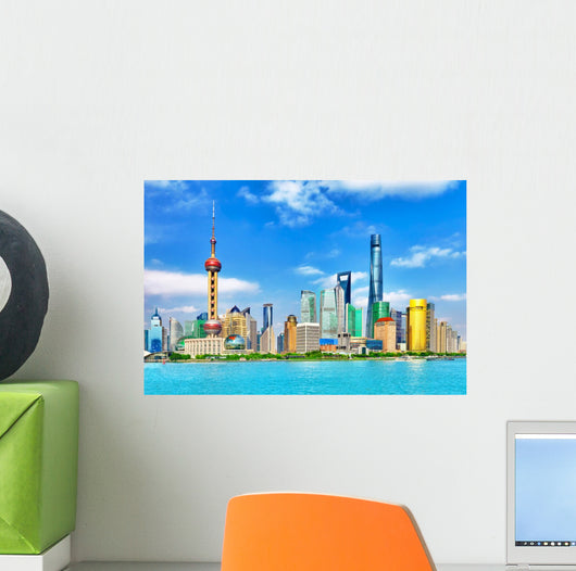 Skyline Pudong New Area Wall Decal