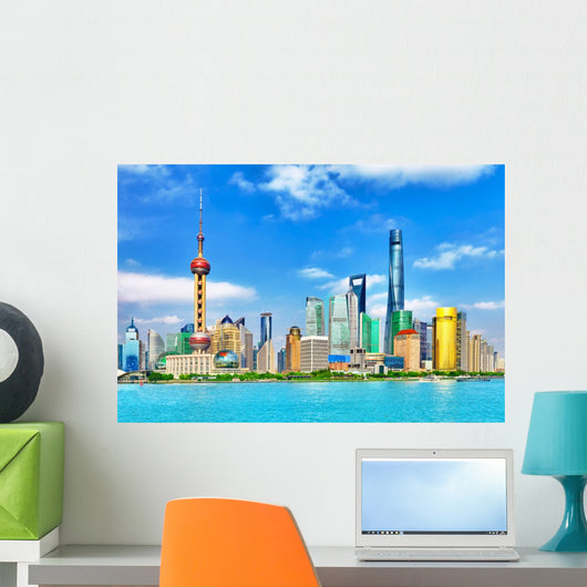 Skyline Pudong New Area Wall Decal