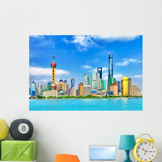Skyline Pudong New Area Wall Decal