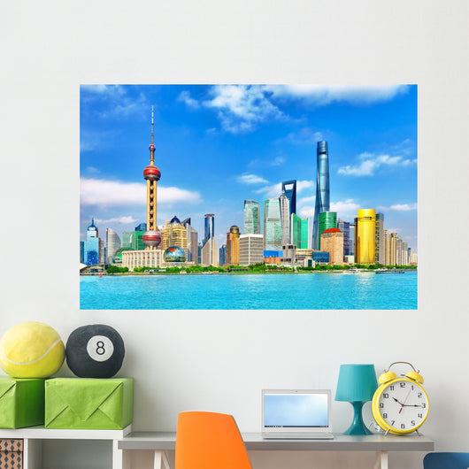 Skyline Pudong New Area Wall Decal