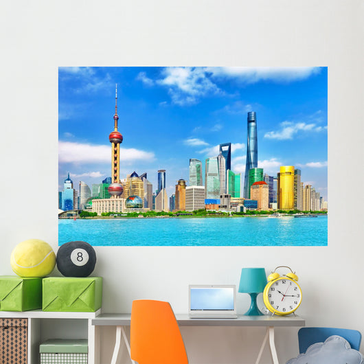 Skyline Pudong New Area Wall Decal