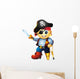 Boy Pirate Costume Wall Decal