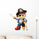 Boy Pirate Costume Wall Decal
