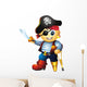 Boy Pirate Costume Wall Decal