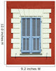 Mediterranean Colorful Window Wall Decal