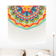 With Bright Ethnic Ornament Wall Decal