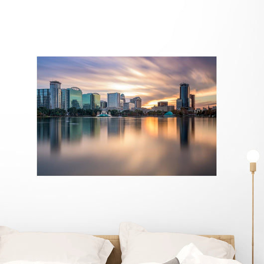Orlando Florida Skyline in the Evening Wall Decal