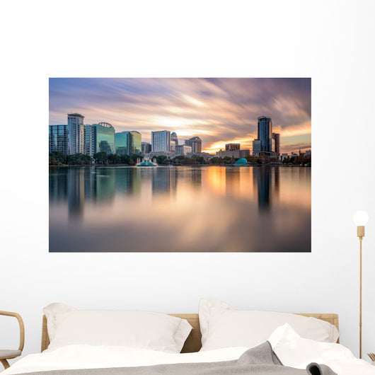 Orlando Florida Skyline in the Evening Wall Decal