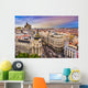 Madrid Cityscape Wall Decal