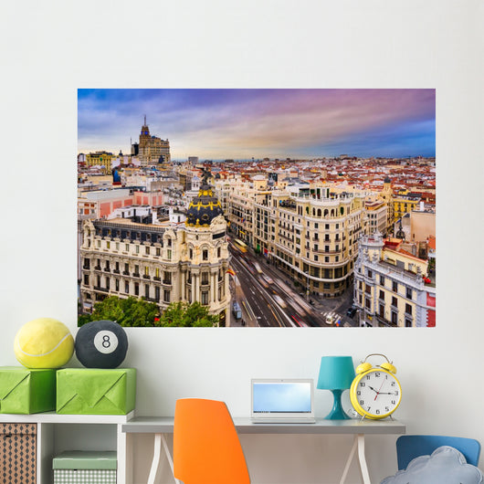 Madrid Cityscape Wall Decal